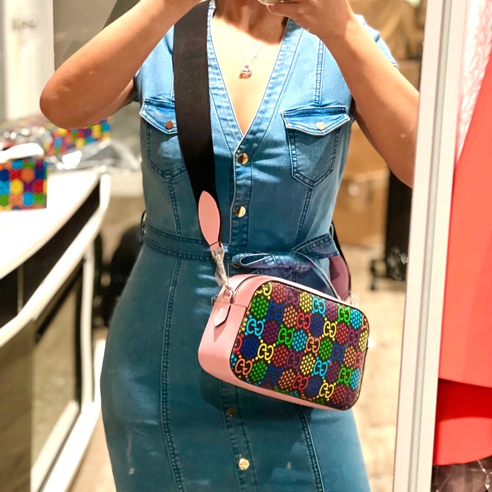 Gucci Camera Psychedelic Gg Supreme shoulder bag